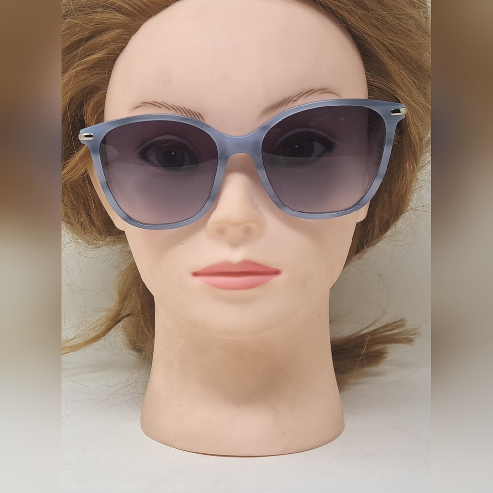 Longchamp Women's Sunglasses Marble Blue Gradient Square LO660S 421 54-17-140 - Picture 10 of 16